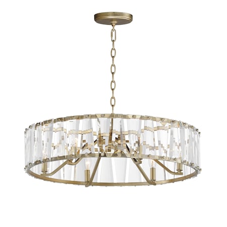 Maxim Lighting Odeon 6-Light Chandelier, Golden Silver 21866BCGS